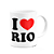 Caneca I Love RIO - Rio de Janeiro - 325ml branca - Imagem 2