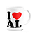 Caneca I Love AL - Alagoas - 325ml - branca - Imagem 2