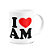 Caneca I Love AM - Amazonas - 325ml - branca - Imagem 2