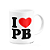Caneca I Love PB - Paraíba - 325ml - branca - Imagem 2