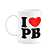 Caneca I Love PB - Paraíba - 325ml - branca - Imagem 1