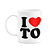 Caneca I Love TO - Tocantins - 325ml - branca - Imagem 1