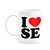 Caneca I Love SE - Sergipe - 325ml - branca - Imagem 1