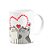 Caneca Namorados - Juntos somos perfeitos - Gatinhos Love - Imagem 2