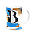Caneca do Pai - Inicial do nome letra B - Bg-blue - Imagem 2