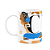 Caneca do Pai - Inicial do nome letra C - Bg-blue - Imagem 1