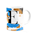 Caneca do Pai - Inicial do nome letra E - Bg-blue - Imagem 2