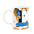 Caneca do Pai - Inicial do nome letra E - Bg-blue - Imagem 1