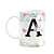 Caneca Floral - Inicial do nome letra A - 325ml - Imagem 1
