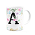 Caneca Floral - Inicial do nome letra A - 325ml - Imagem 2