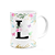 Caneca Floral - Inicial do nome letra L - 325ml - Imagem 2