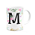 Caneca Floral - Inicial do nome letra M - 325ml - Imagem 2