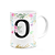 Caneca Floral - Inicial do nome letra O - 325ml - Imagem 2