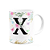 Caneca Floral - Inicial do nome letra X - 325ml - Imagem 2