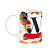 Caneca do Pai - Inicial do nome letra W - Bg-Red - Imagem 1