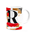 Caneca do Pai - Inicial do nome letra R - Bg-Red - Imagem 2
