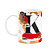 Caneca do Pai - Inicial do nome letra K - Bg-Red - Imagem 1