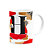 Caneca do Pai - Inicial do nome letra H - Bg-Red - Imagem 2