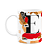 Caneca do Pai - Inicial do nome letra E - Bg-Red - Imagem 1