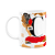 Caneca do Pai - Inicial do nome letra C - Bg-Red - Imagem 1