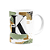 Caneca do Pai - Inicial do nome letra K - Bg-Green - Imagem 2
