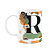 Caneca do Pai - Inicial do nome letra R - Bg-Green - Imagem 1