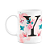 Caneca Butterfly - Inicial do nome letra Y - 325ml - Imagem 1