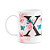 Caneca Butterfly - Inicial letra X - 325ml - Imagem 1