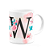 Caneca Butterfly - Inicial letra W - 325ml - Imagem 2