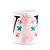 Caneca Butterfly - Inicial letra V - 325ml - Imagem 3