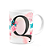 Caneca Butterfly - Inicial do nome letra Q - 325ml - Imagem 2
