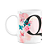 Caneca Butterfly - Inicial do nome letra Q - 325ml - Imagem 1