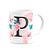 Caneca Butterfly - Inicial letra P - 325ml - Imagem 2