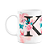 Caneca Butterfly - Inicial letra K - 325ml - Imagem 1