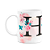 Caneca Butterfly - Inicial letra H - 325ml - Imagem 1