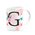 Caneca Butterfly - Inicial letra G - 325ml - Imagem 2