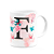 Caneca Butterfly - Inicial letra F - 325ml - Imagem 2