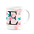Caneca Butterfly - Inicial do nome letra E - 325ml - Imagem 2