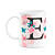 Caneca Butterfly - Inicial do nome letra E - 325ml - Imagem 1