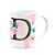 Caneca Butterfly - Inicial letra D - 325ml - Imagem 2