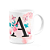 Caneca Butterfly - Inicial do nome letra A - 325ml - Imagem 2