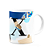 Caneca Professores - Inicial do nome letra X - 325ml - Imagem 2
