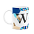 Caneca Professores - Inicial do nome letra W - 325ml - Imagem 1