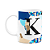 Caneca Professores - Inicial do nome letra K- 325ml - Imagem 1