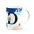 Caneca Professores - Inicial do nome letra D - 325ml - Imagem 2