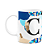Caneca Professores - Inicial do nome letra C - 325ml - Imagem 1