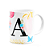 Caneca Floral Garden - Inicial do nome letra A - 325ml - Imagem 2