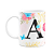 Caneca Floral Garden - Inicial do nome letra A - 325ml - Imagem 1