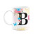 Caneca Floral Garden - Inicial do nome letra B - 325ml - Imagem 1