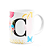 Caneca Floral Garden - Inicial do nome letra C - 325ml - Imagem 2